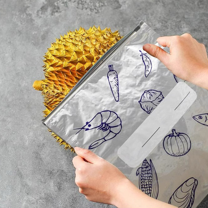 Pack de 30 Sacs de Conservation en Aluminium Réutilisable et Fermable - Parfait pour Stocker et Protéger Vos Aliments!