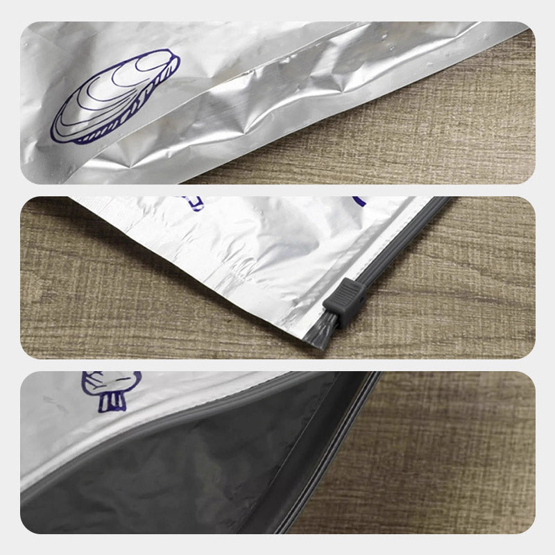 Pack de 30 Sacs de Conservation en Aluminium Réutilisable et Fermable - Parfait pour Stocker et Protéger Vos Aliments!