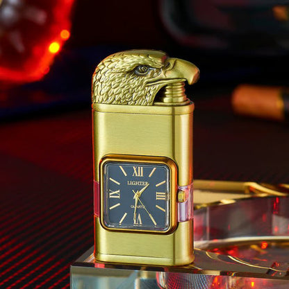 Briquet coupe-vent, montre-bracelet vintage, lampe de poche à jet de flamme