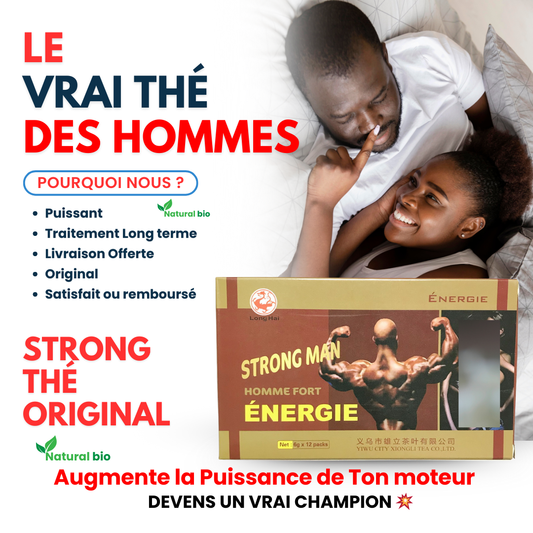 Thé Strong Man : Pack de 12 thé Ultra Puissant Contre la faiblesse sexuelle