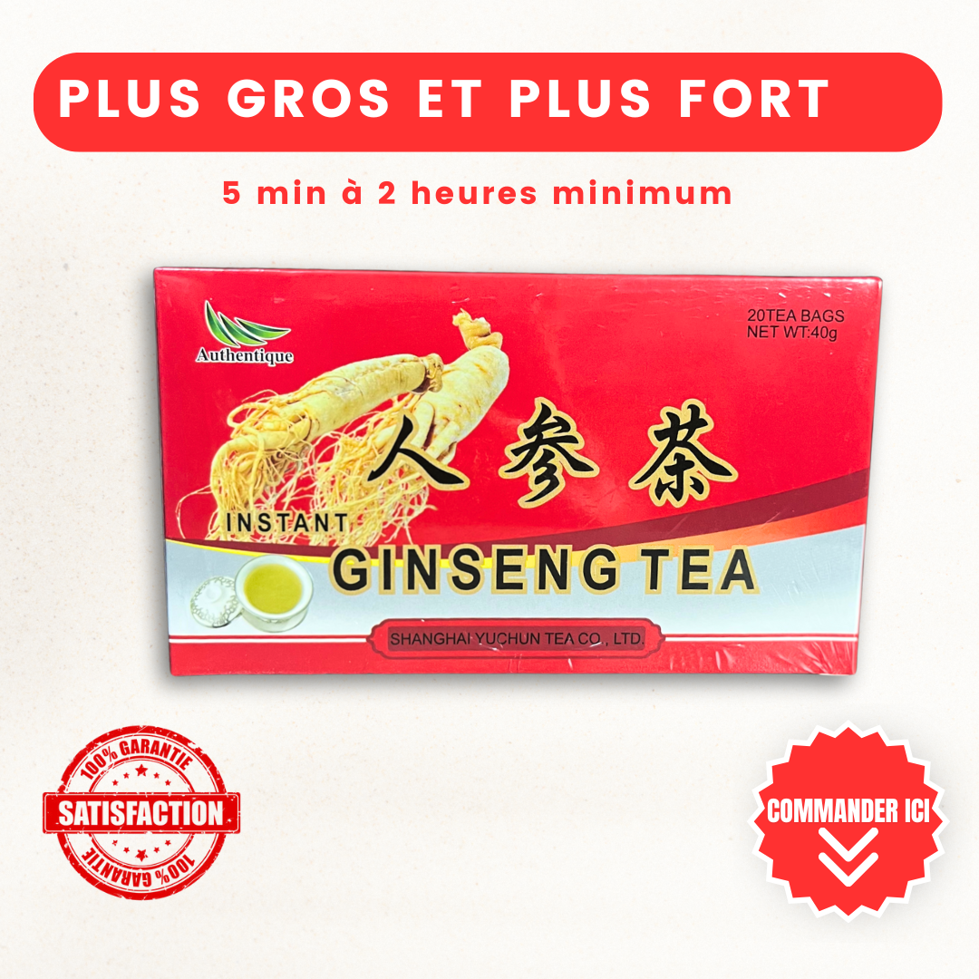 Ginseng Tea : Pack de 12 thé de faiblesse sexuelle